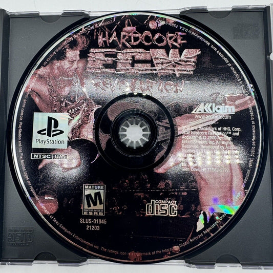 ECW Hardcore Revolution PS1 Sony PlayStation 1 Disc Only