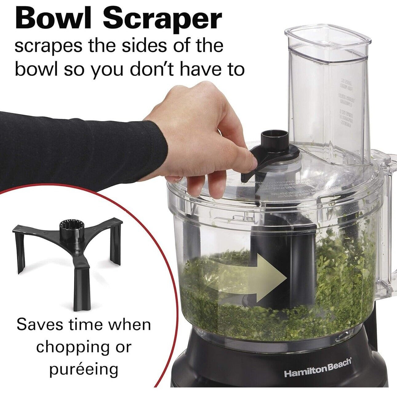 Hamilton Beach Bowl Scraper 10 Cup Food Processor - 70730AG