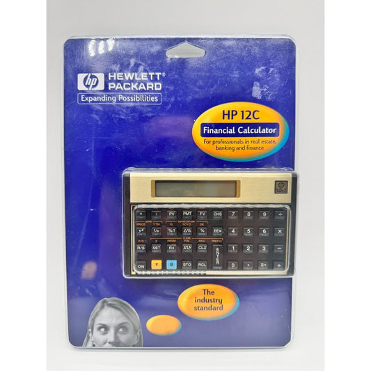 New Old Stock Hewlett Packard HP 12c Financial Calculator 1999 SEALED