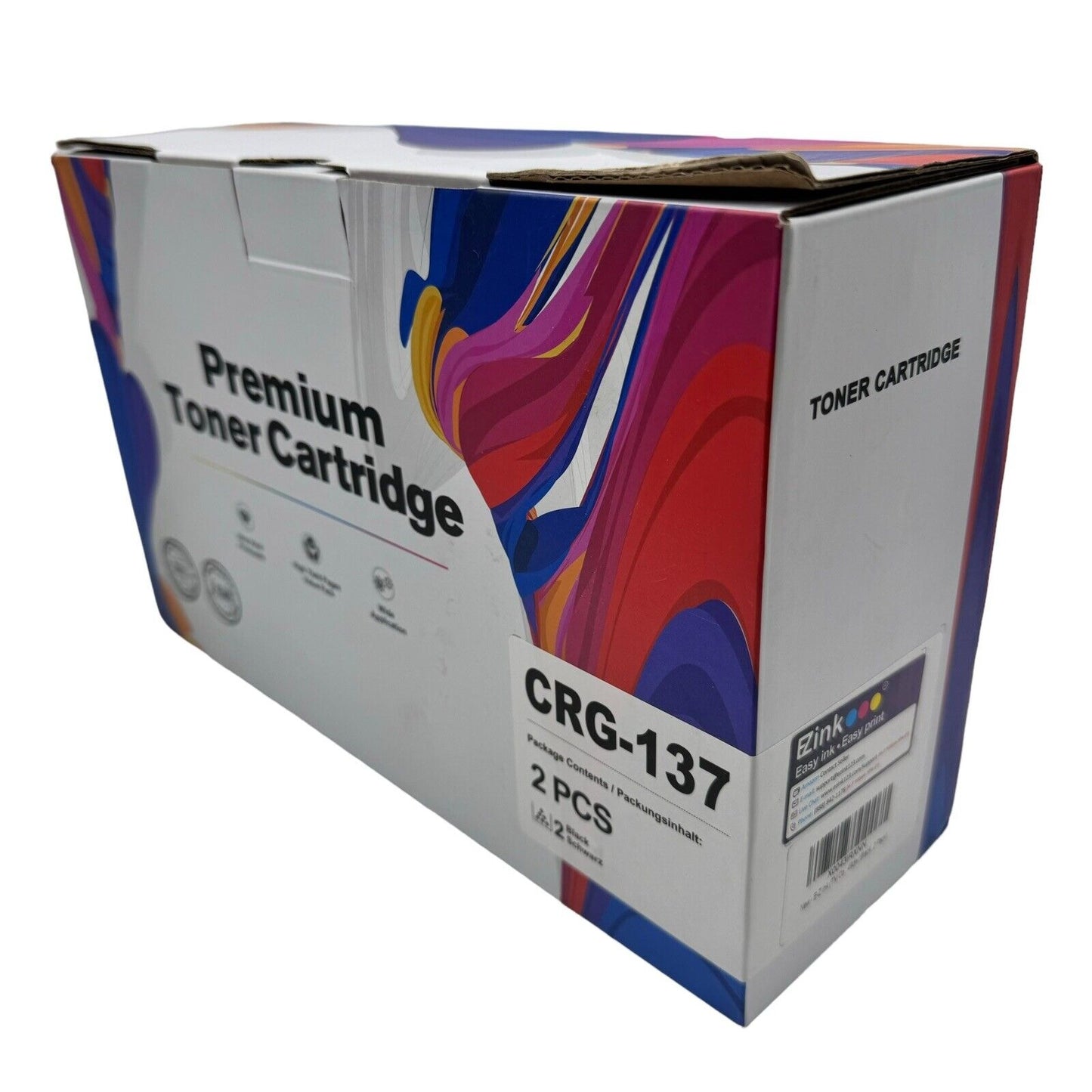 2PK CRG137 9435B001 Toner Cartridge for Canon 137 ImageClass MF212w MF216n MF229