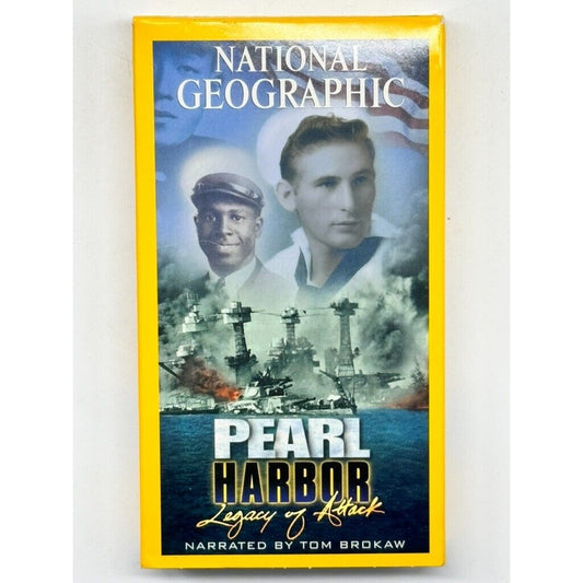 National Geographic: PEARL HARBOR- LEGACY OF ATTACK (vhs) Tom Brokaw. Rare