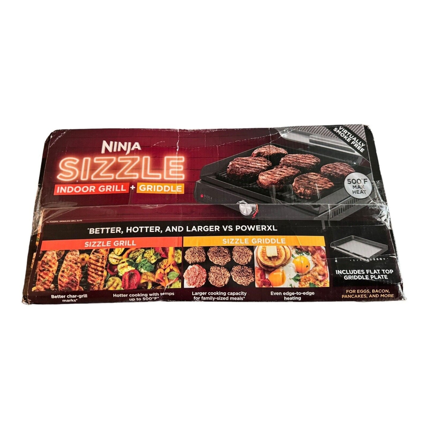 Ninja GR101 Sizzle Smokeless Indoor Grill & Griddle