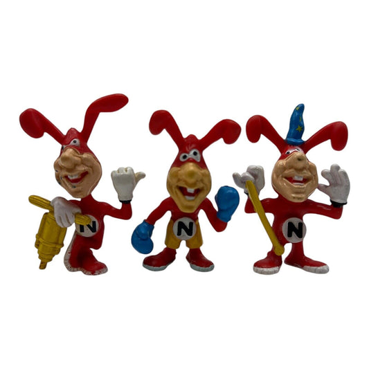 Vintage Noid Domino’s Pizza 1987 “Avoid the Noid” Figure Toy lot of 3