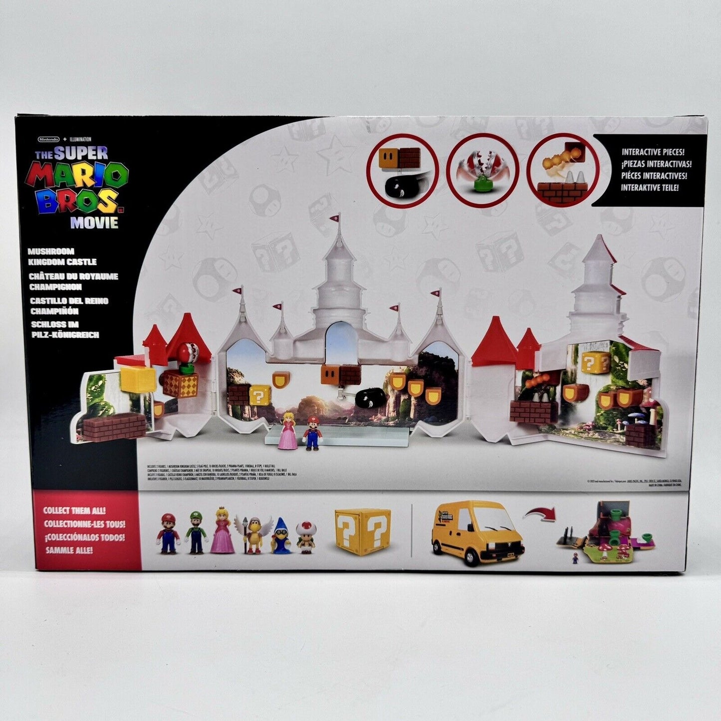 Nintendo The Super Mario Movie Mushroom Kingdom Castle Playset With Mini Figures