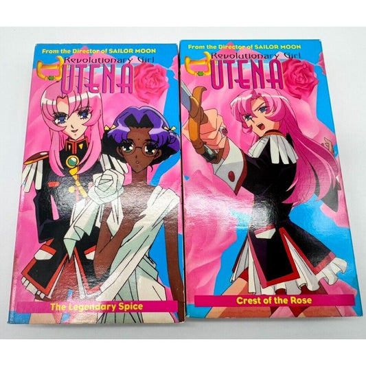 Revolutionary Girl Utena: The Legendary Spice & Crest of the Rose VHS Rare Anime