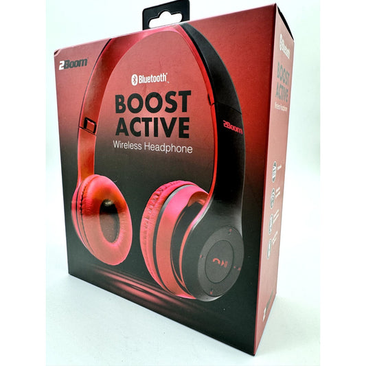 2Boom Boost Active Wireless Headphones Red