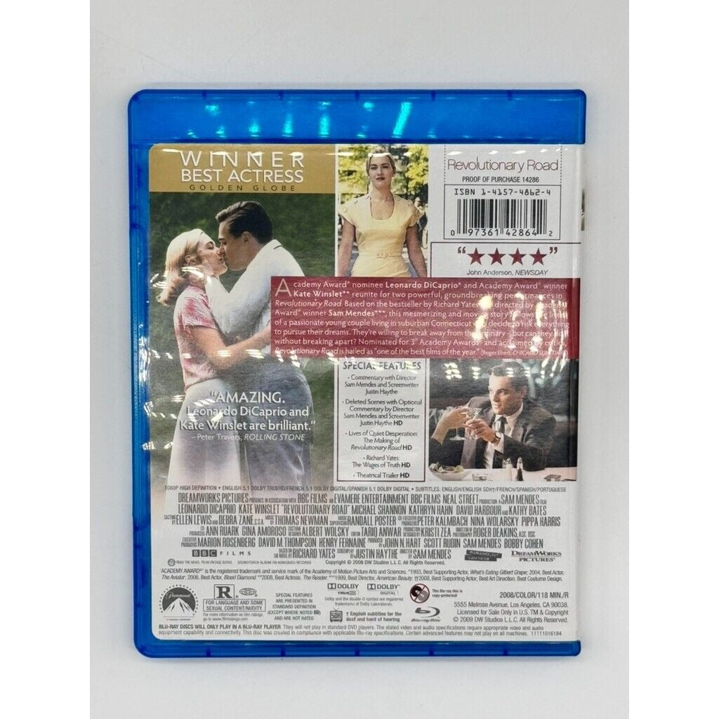 Revolutionary Road (Blu-ray Disc, 2009, Sensormatic)