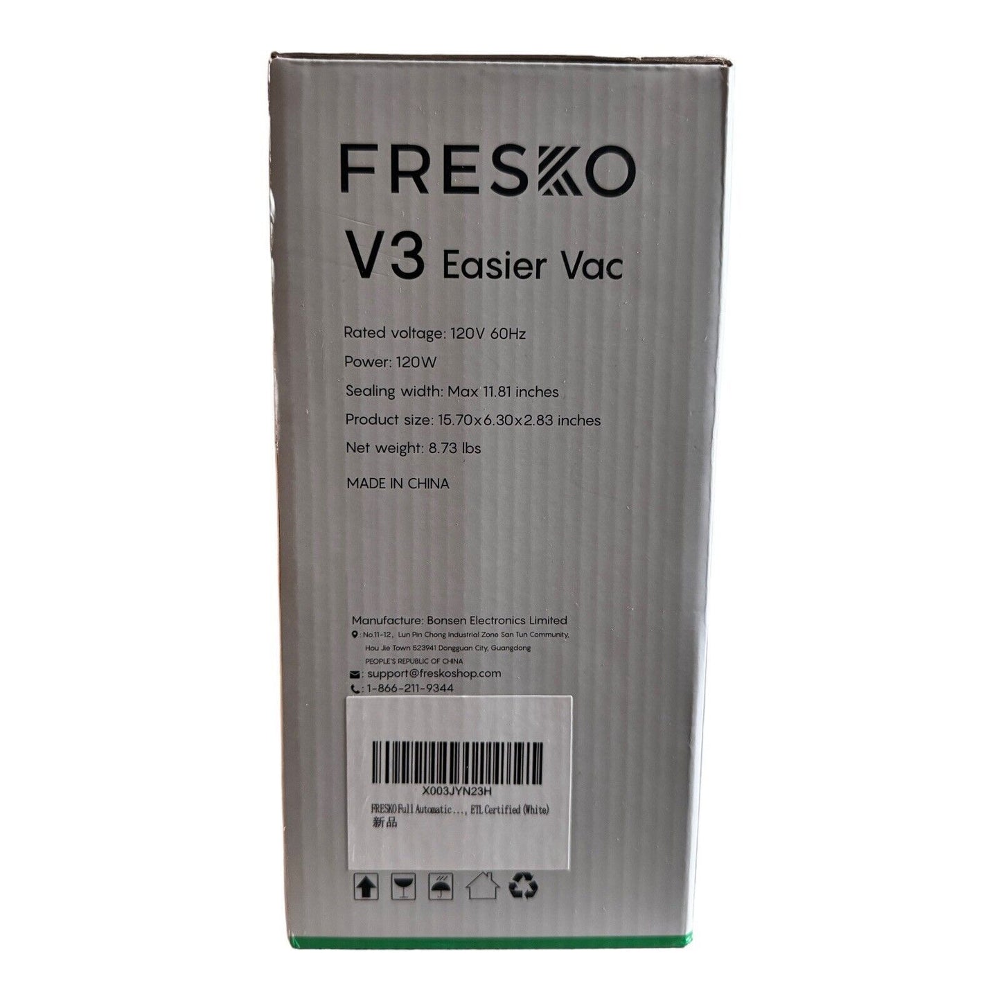 Fresco V3 Automatic vacuum sealer