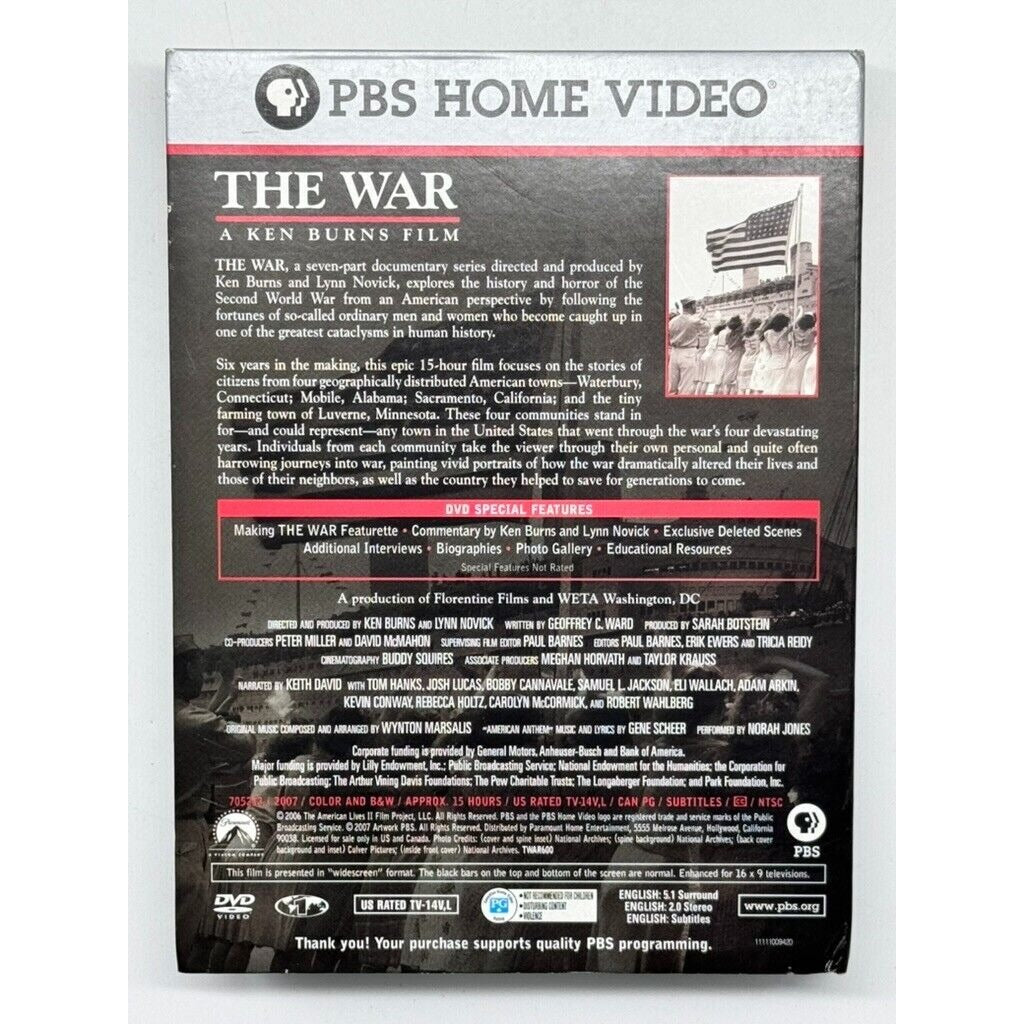 The War DVD 6 Disc Box Set 1941-1945 PBS Home Video Ken Burns Film  WWII