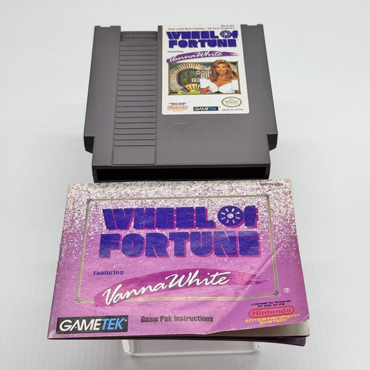 Wheel Of Fortune Vanna White Edition NES Nintendo Game with book