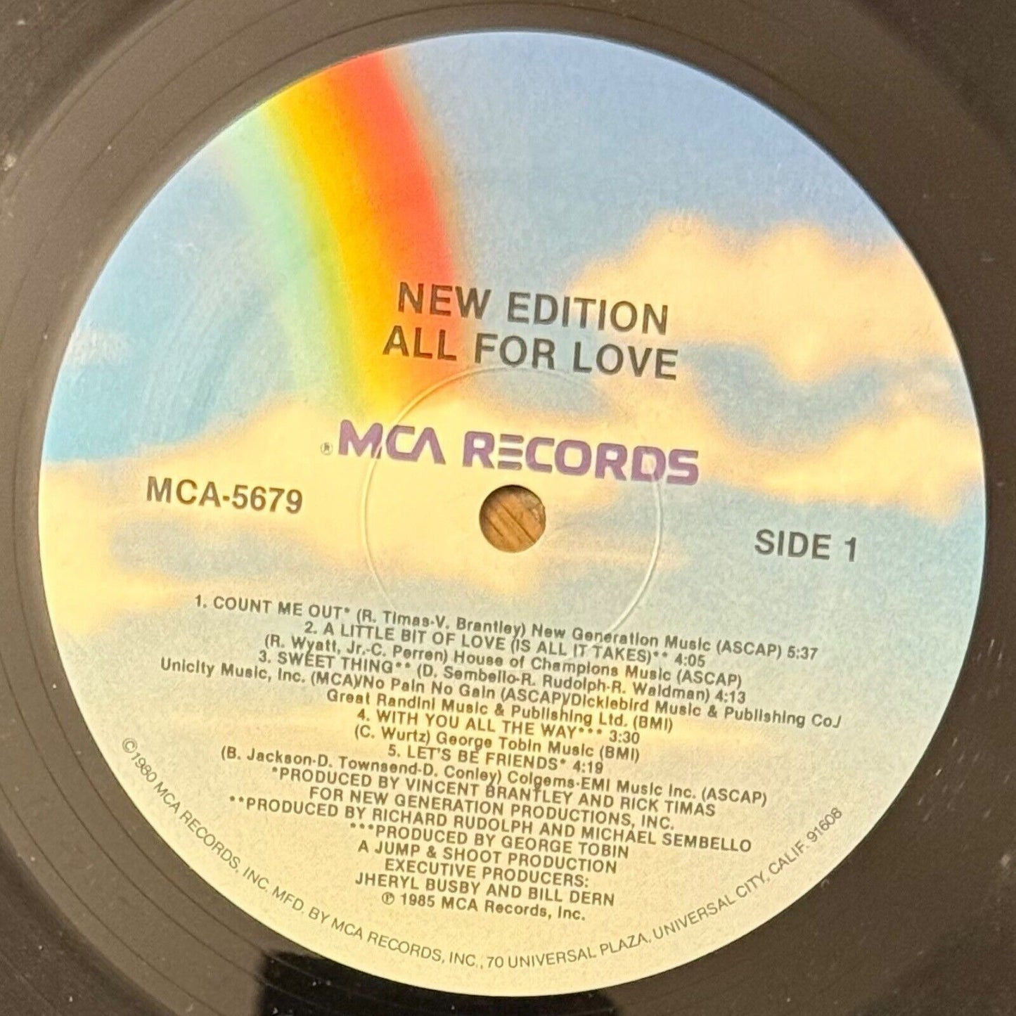 New Edition - All For Love, 1985 MCA Records (MCA-5679) Vinyl Album