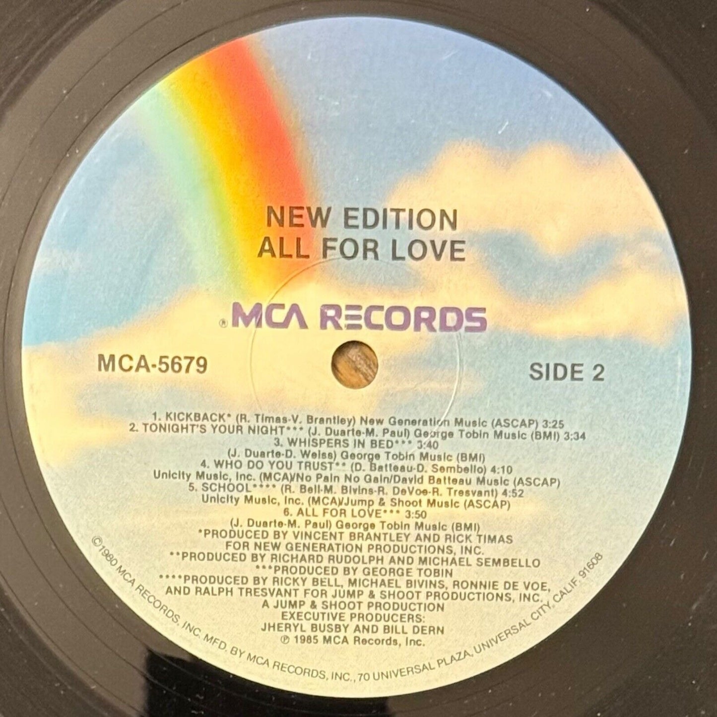 New Edition - All For Love, 1985 MCA Records (MCA-5679) Vinyl Album