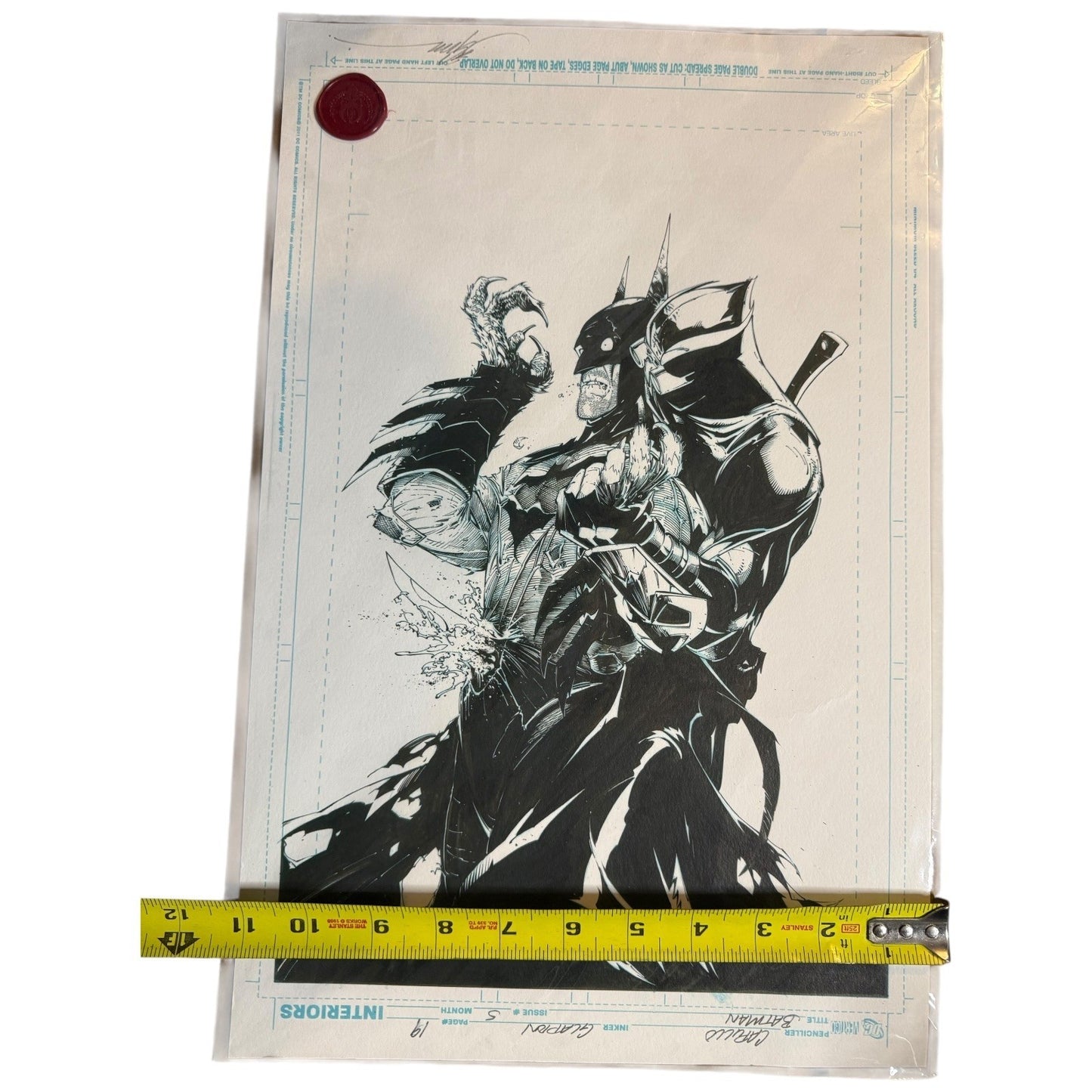 Batman #5 Page 19 Court of Owls Art - Capullo Glapion 11x17 DC 2012