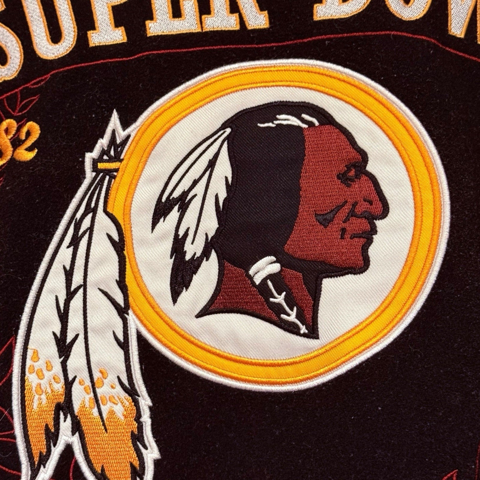 Washington Redskins 3 Super Bowl Champions Varsity Reversible 2XL Rare & Flawed