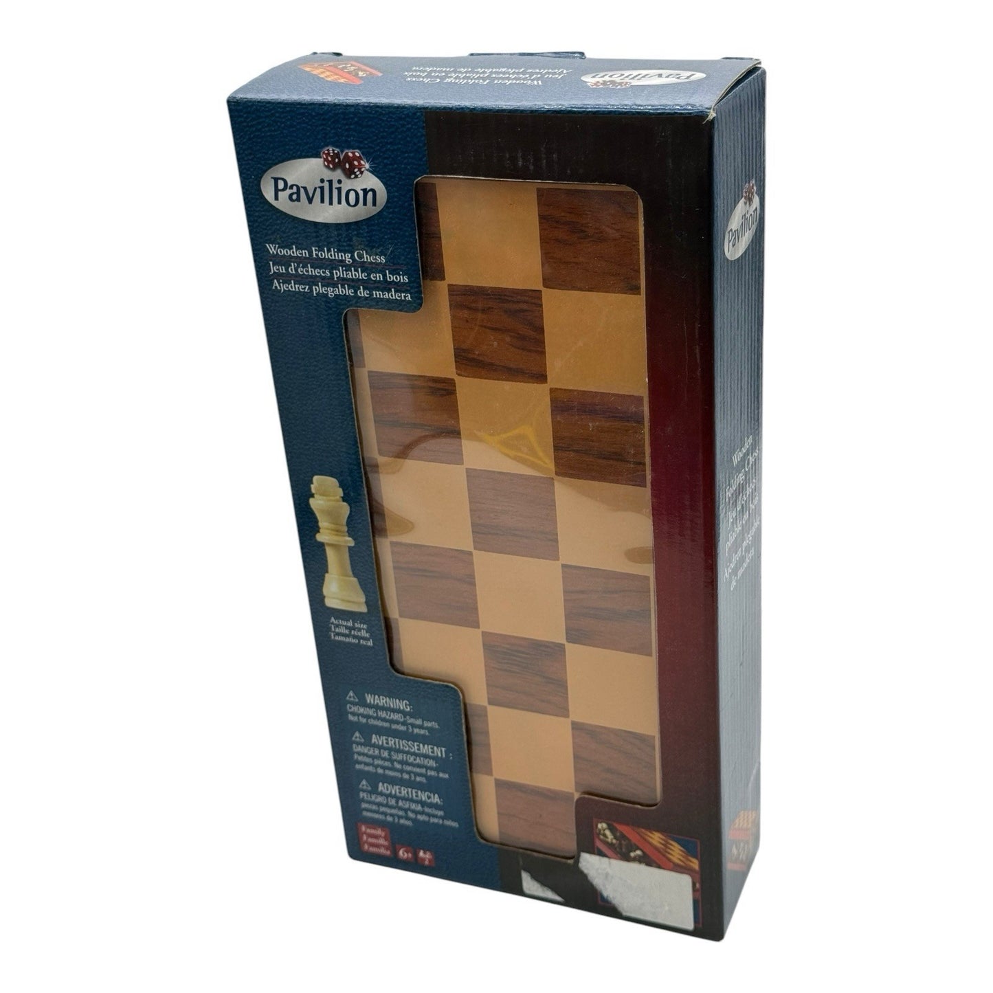 ToysRus Wooden Chess Set - Pavilion Games, Folding Board, Magnetic Closure