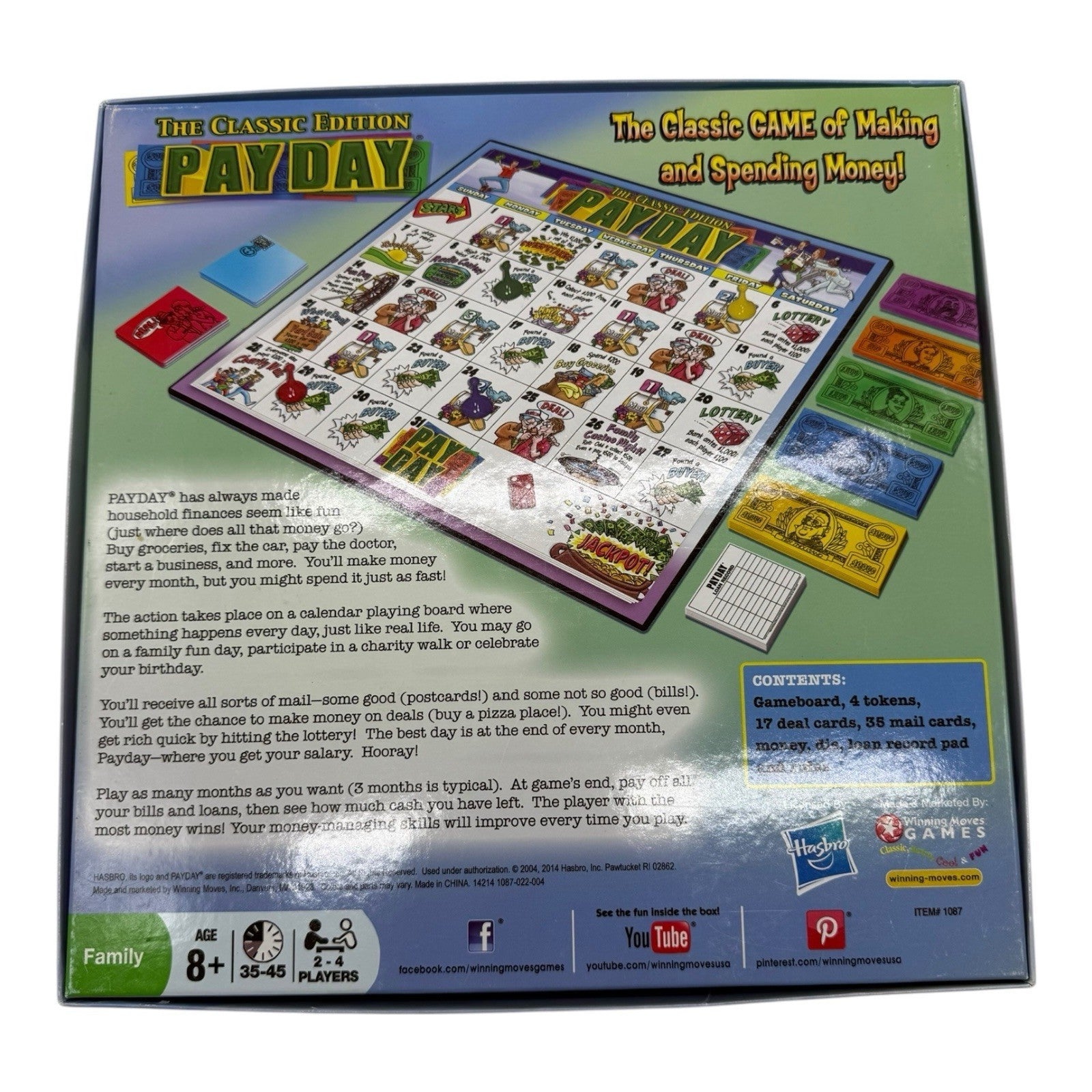 Hasbro Payday Board Game Classic Edition 2011 Family Fun