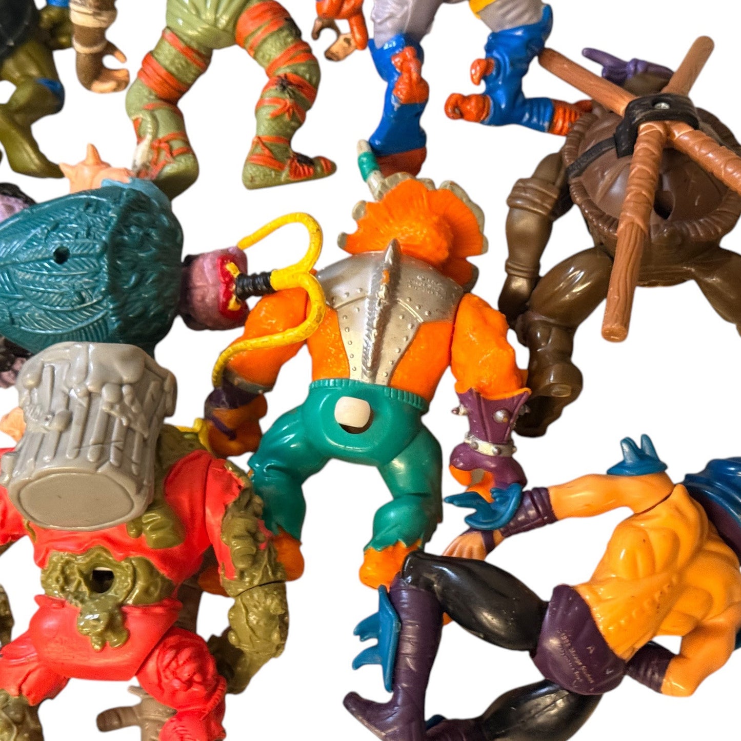 TMNT Ninja Turtles Action Figures Lot – Vintage 1980s Playmates Mirage Toys