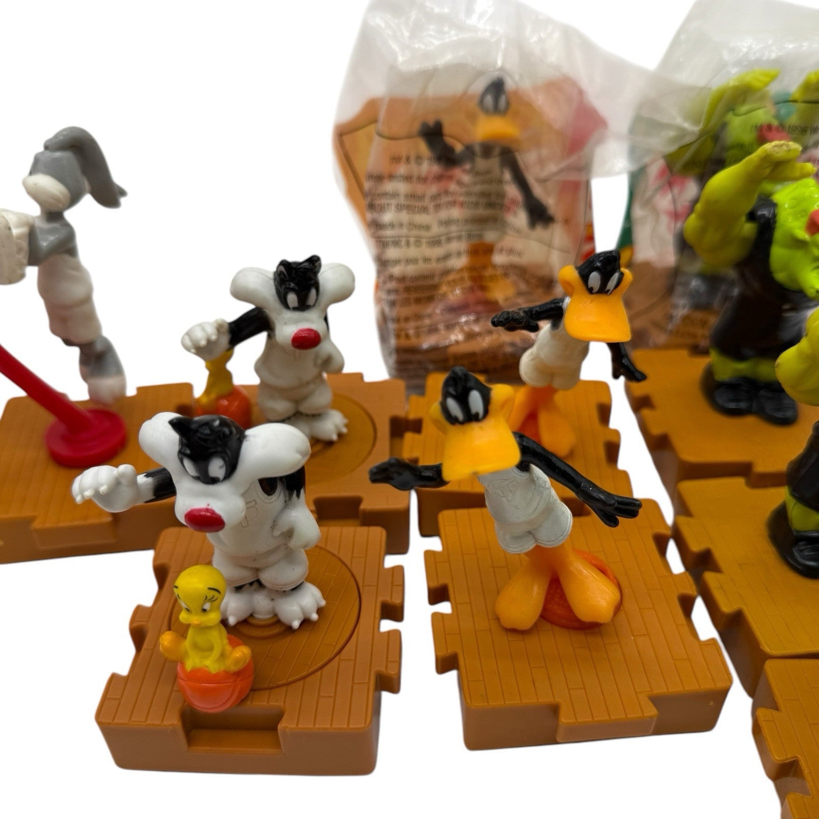 1996 McDonalds Space Jam Happy Meal Toys Looney Tunes Lot of 12 Some in Package