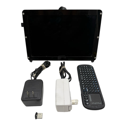 Raspberry Pi 3 - Model B, Standing 10” Display, Keyboard, 128GB USB and Power