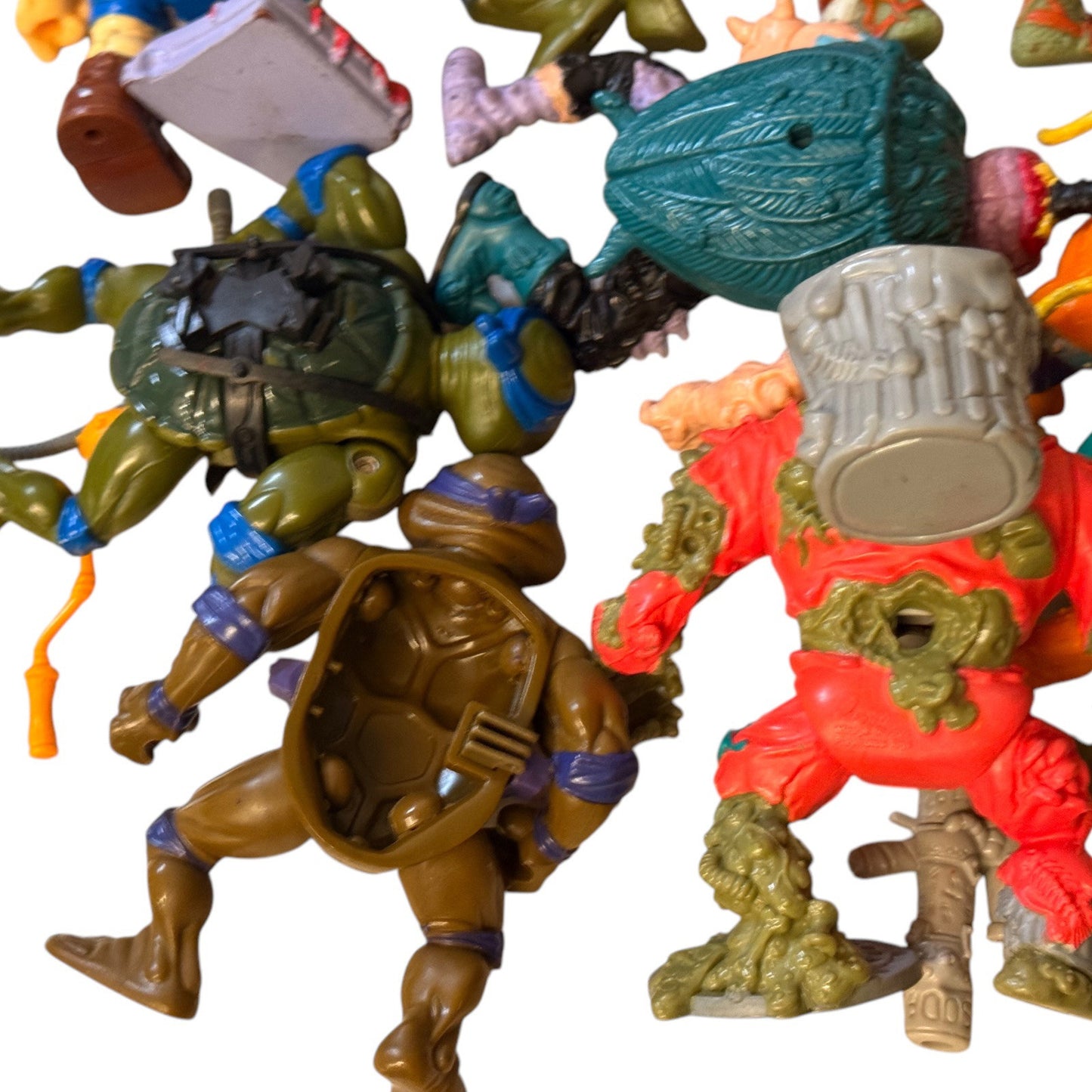 TMNT Ninja Turtles Action Figures Lot – Vintage 1980s Playmates Mirage Toys