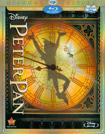 Peter Pan Diamond Edition Blu-ray DVD Digital Copy 3-Disc Set w/ Slipcover