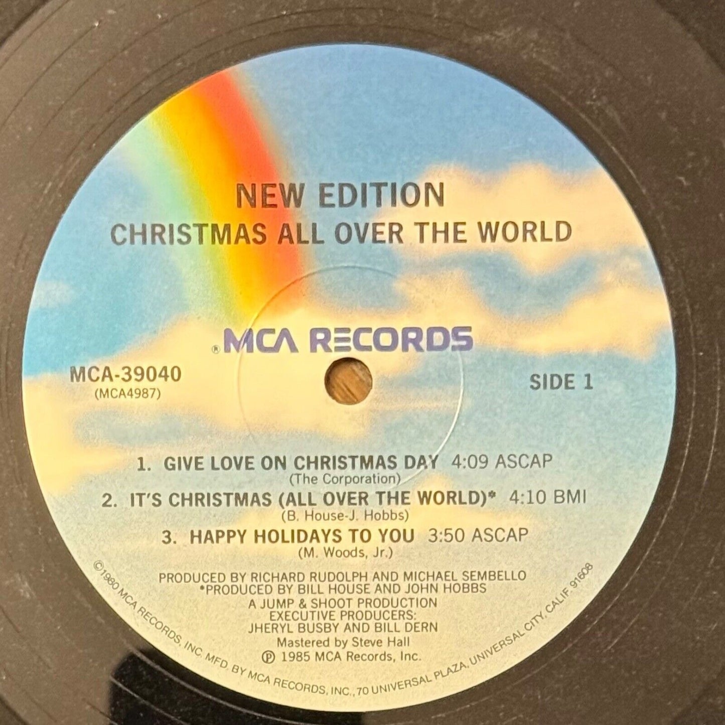 New Edition Christmas All Over the World 1985 Vinyl LP, MCA-39040